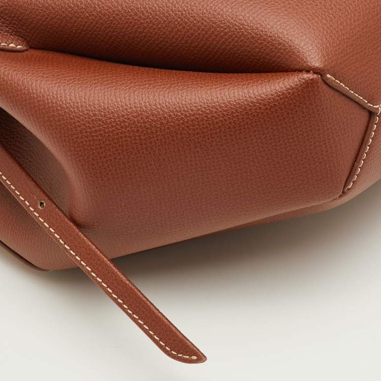 Pre Owned Polène Cyme Mini Tan Leather Tote