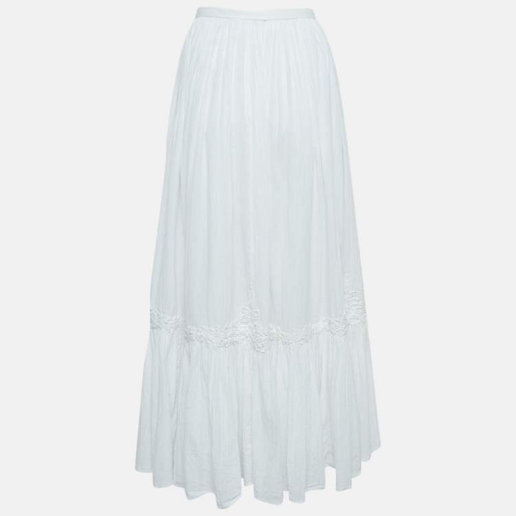 ワンピース RALPH LAUREN Women Mid Skirts 211972694001 WHITE Polo Ralph Lauren Women's WHITE Eyelet Midi Wrap Skirt NWT 6