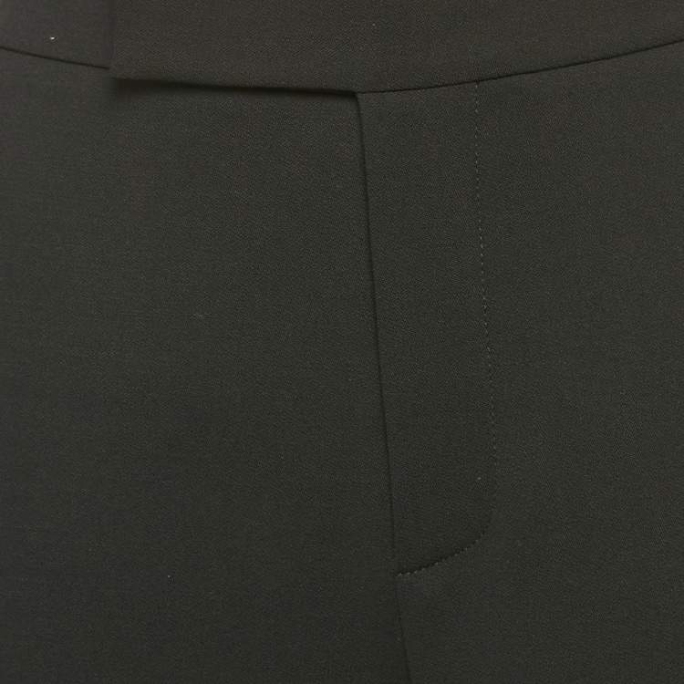 Pre Owned Ralph Lauren Purple Label Black Wool Trousers S