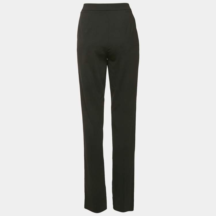 Pre Owned Ralph Lauren Purple Label Black Wool Trousers S