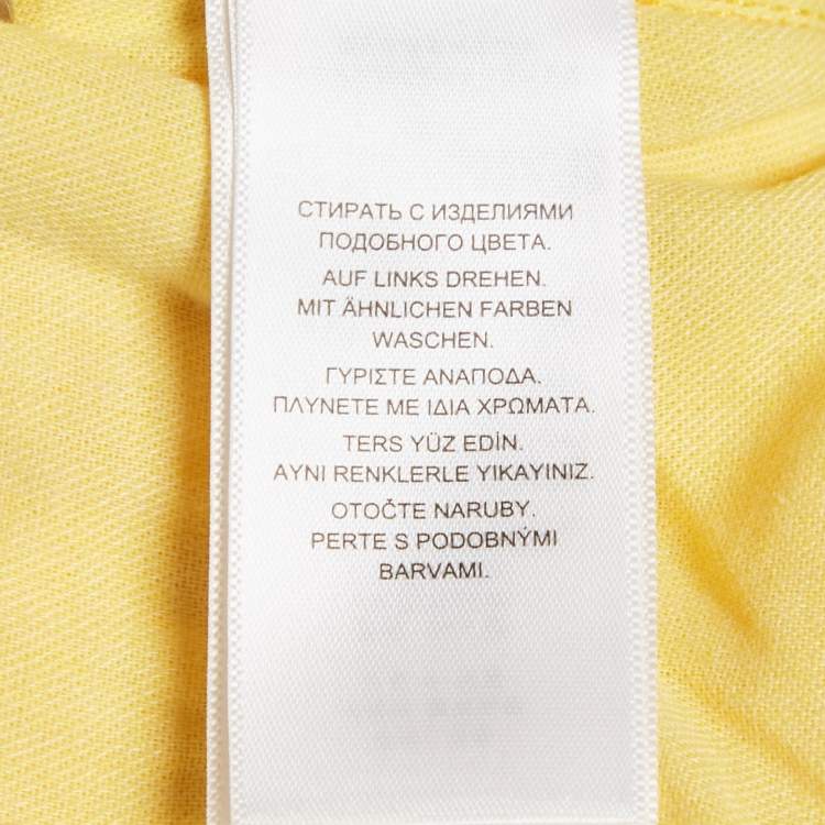 Pre Owned Polo Ralph Lauren Yellow Denim Tompkins Skinny Jeans M Waist 28"