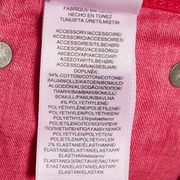 Pre Owned Polo Ralph Lauren Pink Denim Skinny Fit Jeans M Waist 29"