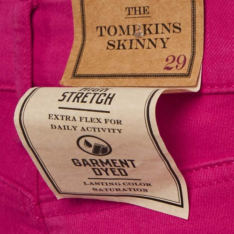 Pre Owned Polo Ralph Lauren Pink Denim Skinny Fit Jeans M Waist 29"
