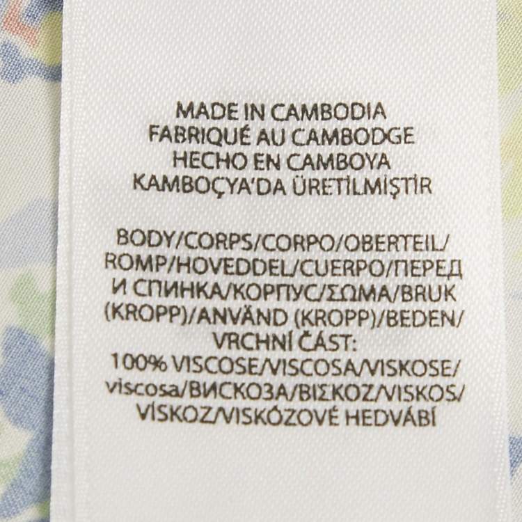 Pre Owned Polo Ralph Lauren Multicolor Floral Printed Crepe Wrap Mini Skirt S