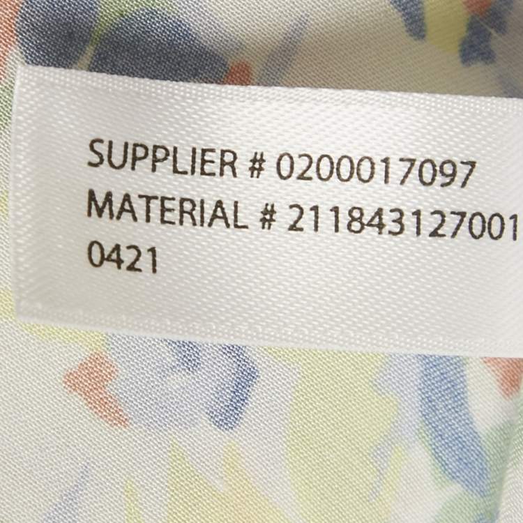 Pre Owned Polo Ralph Lauren Multicolor Floral Printed Crepe Wrap Mini Skirt S