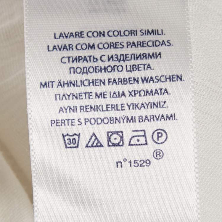 مملوكة مسبقًا Polo Ralph Lauren White Embroidered Cotton Playsuit L