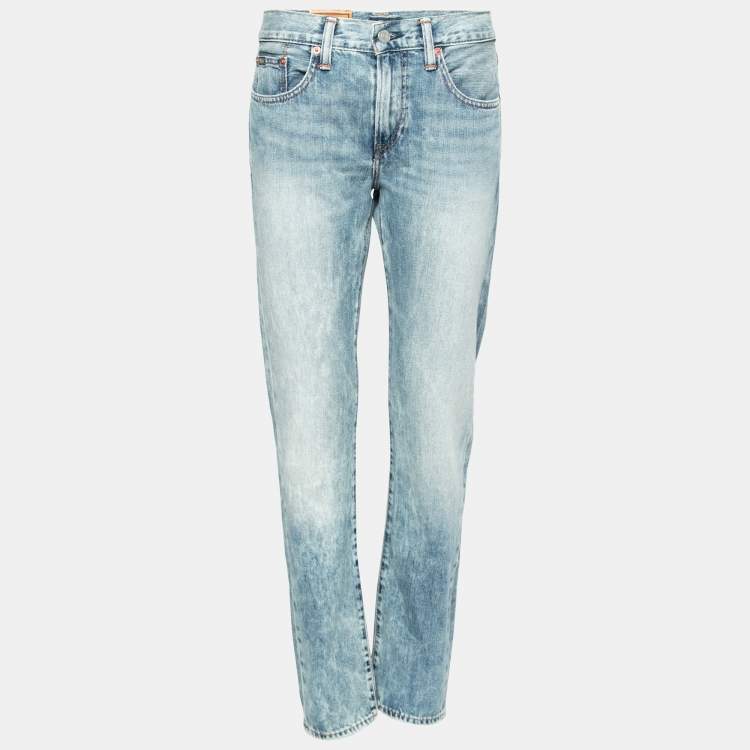 Pre Owned Polo Ralph Lauren Blue Denim Straight Fit Heritage Regular27 Jeans Waist 31