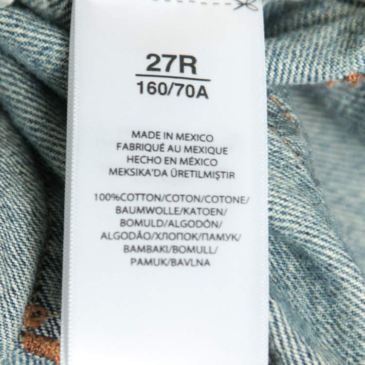 Pre Owned Polo Ralph Lauren Blue Denim Straight Fit Heritage Regular27 Jeans Waist 31