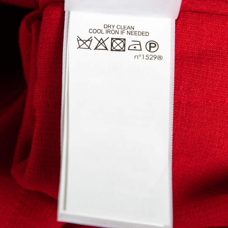 Pre Owned Polo Ralph Lauren Red Cotton Knit Blazer M