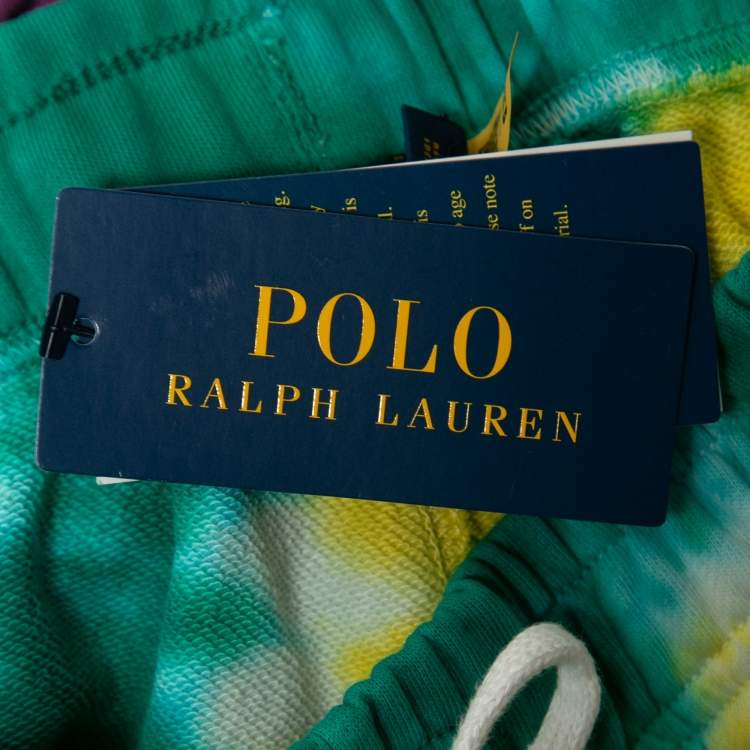 Pre Owned Polo Ralph Lauren Multicolor Tye-Dye Print Cotton Joggers S