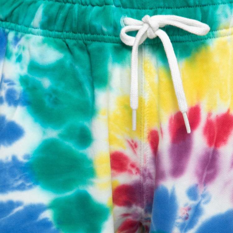 Pre Owned Polo Ralph Lauren Multicolor Tye-Dye Print Cotton Joggers S