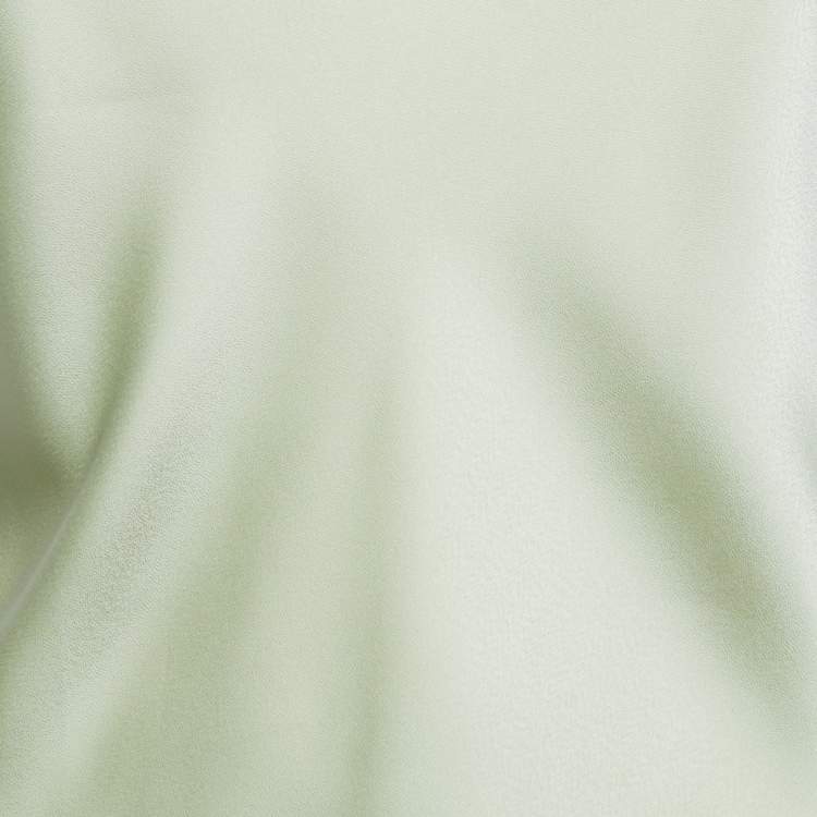 Pre Owned Polo Ralph Lauren Light Green Satin Sleeveless Top M   