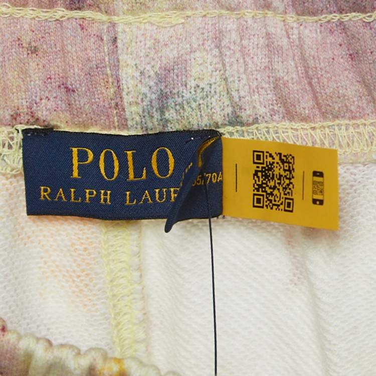 Pre Owned Polo Ralph Lauren Multicolor Tie-dye Cotton Drawstring Joggers XS
