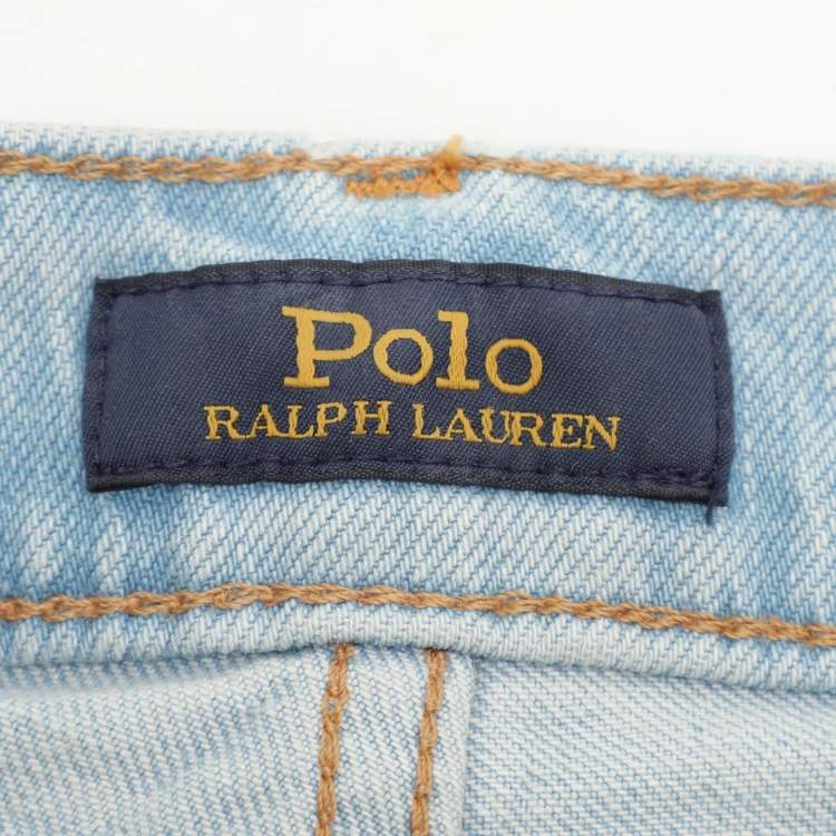 مملوكة مسبقًا Polo Ralph Lauren Light Blue Wash Denim Jeans S