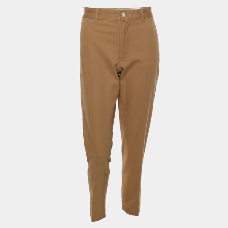 Pre Owned Polo Ralph Lauren Khaki Stretch Fabric The Slim Chino Trouser S