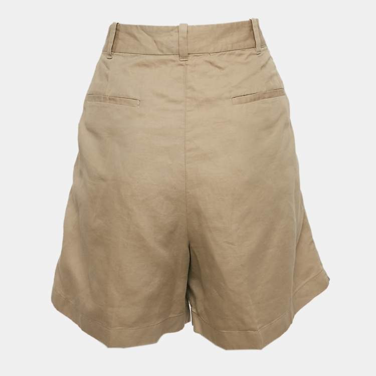 Pre Owned Polo Ralph Lauren Beige Cotton Blend Shorts L