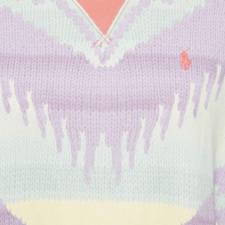 مملوكة مسبقًا Polo Ralph Lauren Multicolor Printed Cotton Sweatshirt XXS