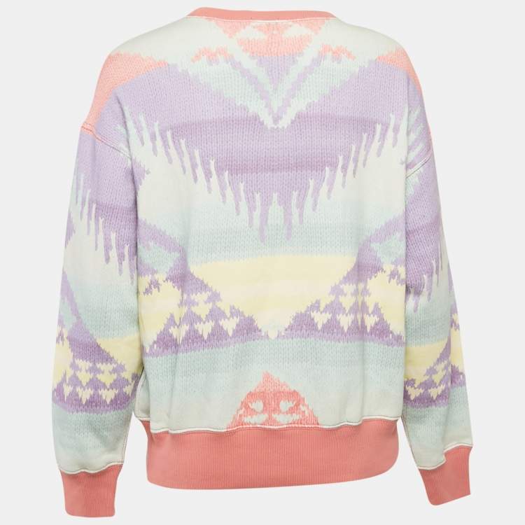 مملوكة مسبقًا Polo Ralph Lauren Multicolor Printed Cotton Sweatshirt XXS