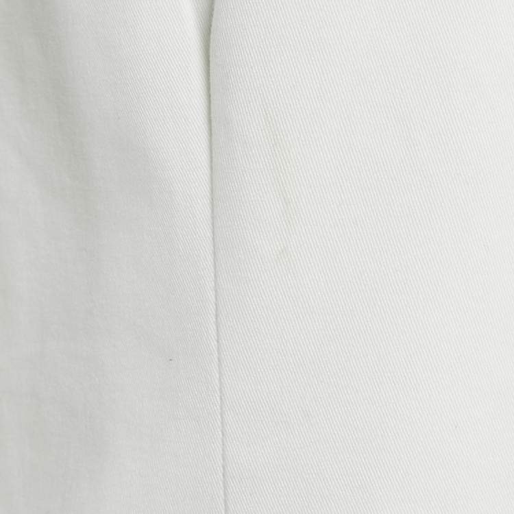 Pre Owned Polo Ralph Lauren White Cotton Button Front Jacket XL