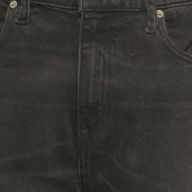 Pre Owned Polo Ralph Lauren Black Denim Skinny High Rise Ankle Length Jeans M 30"