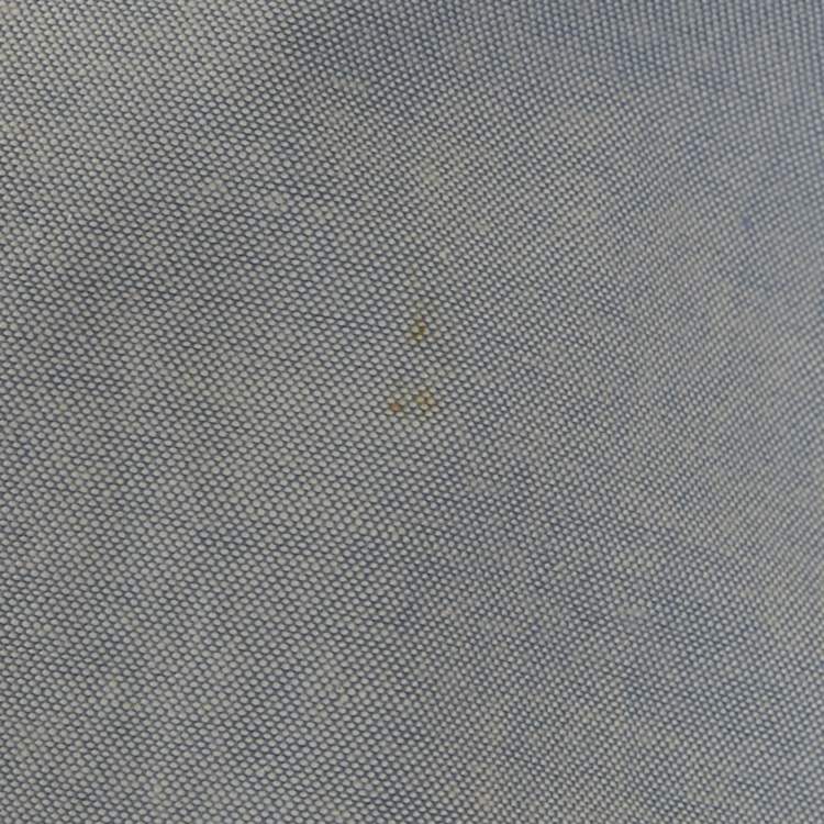 Pre Owned Polo Ralph Lauren Blue Cotton Neck Tie-Up Button Front L