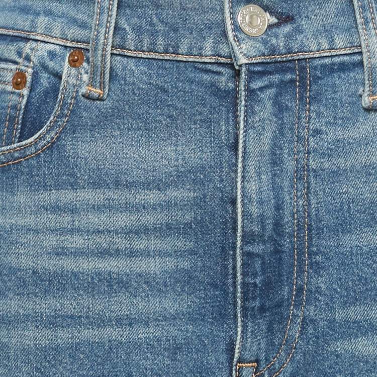Pre Owned Polo Ralph Lauren Blue Logo Embroidered Denim Jodhpur Jeans M Waist 29"