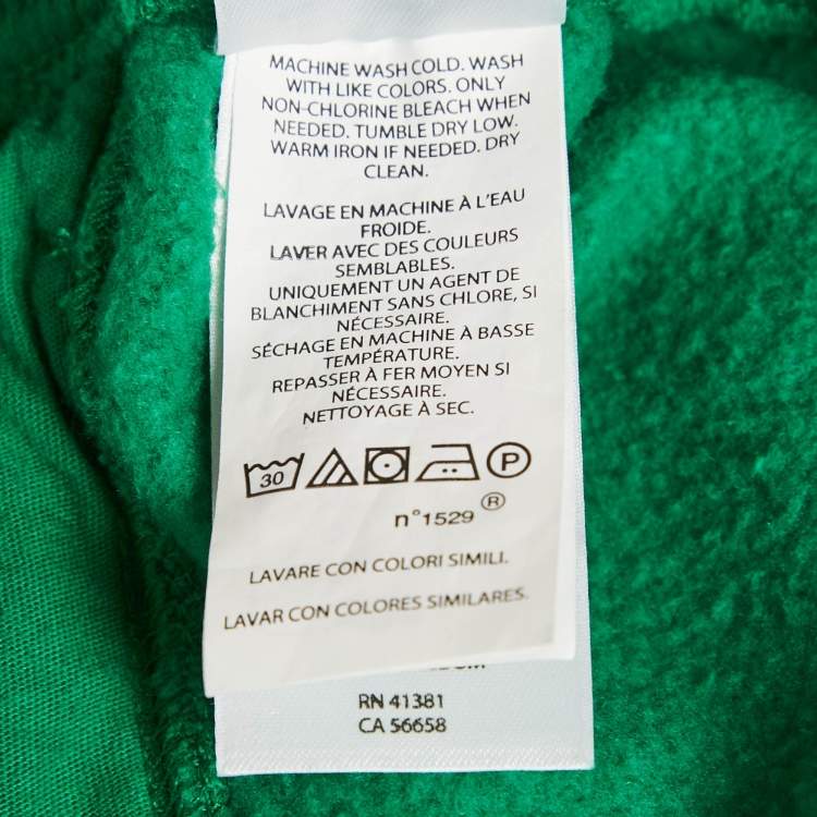 Pre Owned Polo Ralph Lauren Green Cotton Knit Sweatpants M
