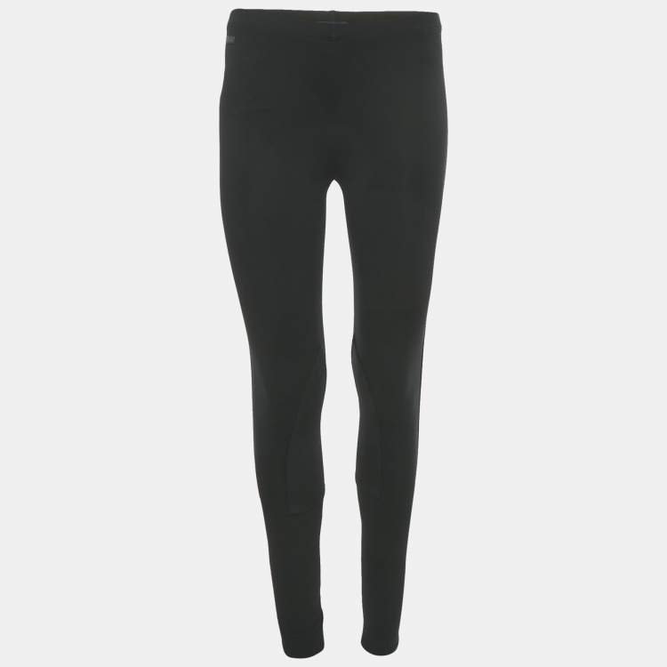 Pre Owned Polo Ralph Lauren Black Jersey Leggings S