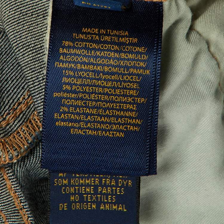 Pre Owned Polo Ralph Lauren Blue Denim Bootcut Jeans M/Waist 30"