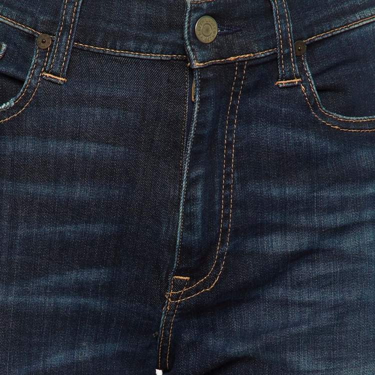 Pre Owned Polo Ralph Lauren Blue Denim Bootcut Jeans M/Waist 30"
