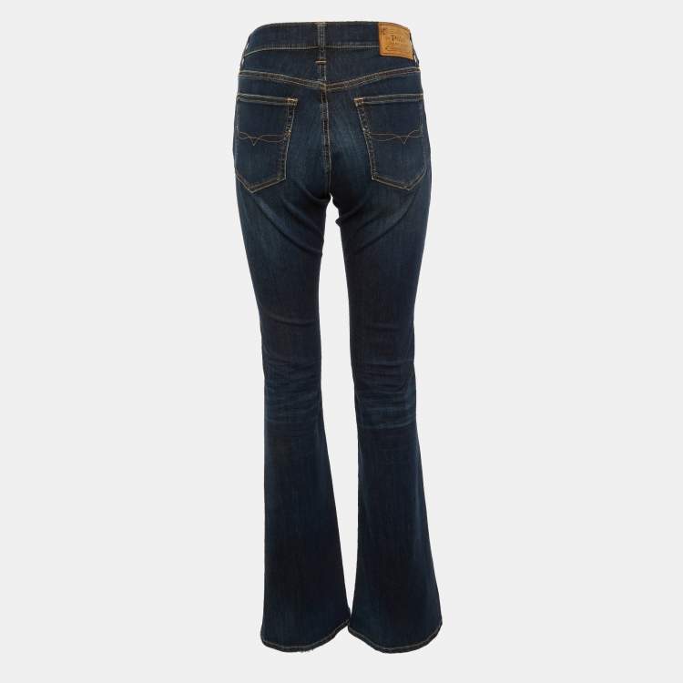Pre Owned Polo Ralph Lauren Blue Denim Bootcut Jeans M/Waist 30"