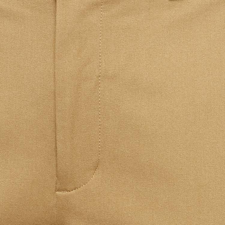 Pre Owned Polo Ralph Lauren Beige Stretch Cotton Trousers M
