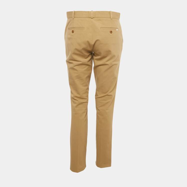 Pre Owned Polo Ralph Lauren Beige Stretch Cotton Trousers M