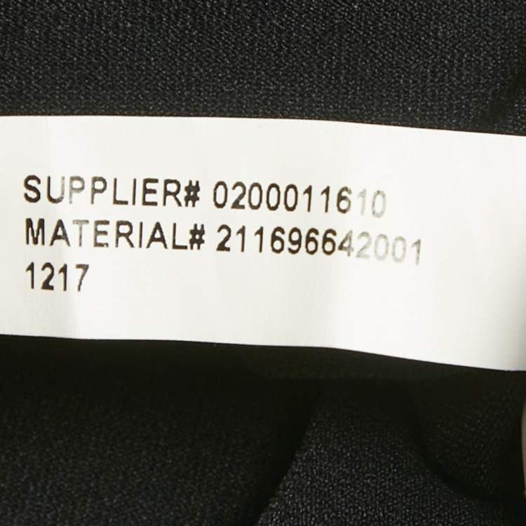 Pre Owned Polo Ralph Lauren Black Jersey Fitted Top S