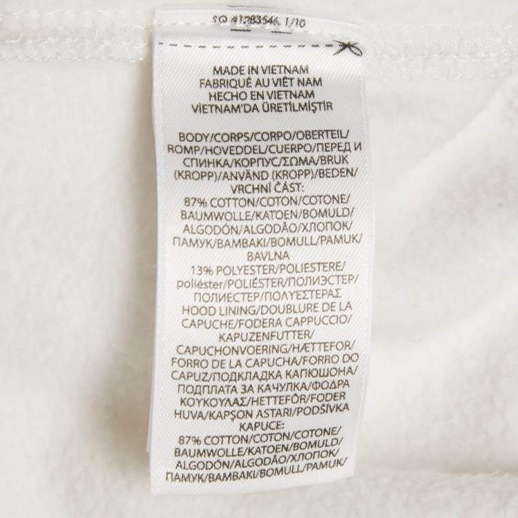 Pre Owned Polo Ralph Lauren White The Ralph & Ricky Bear Print Cotton Hooded Sweatshirt XXL