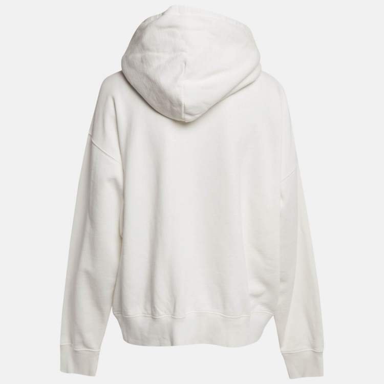 Pre Owned Polo Ralph Lauren White The Ralph & Ricky Bear Print Cotton Hooded Sweatshirt XXL