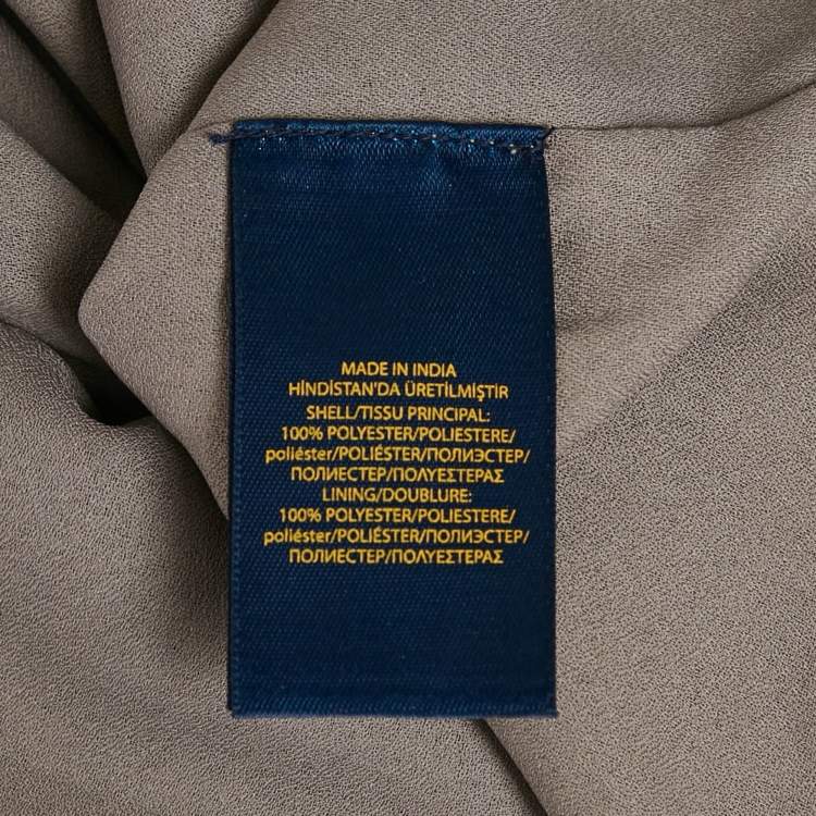 Pre Owned Polo Ralph Lauren Silver Sequin Mini Dress M