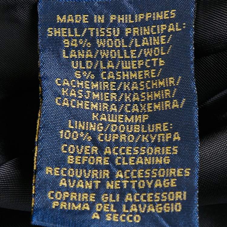 Pre Owned Polo Ralph Lauren Green/Blue Checks Wool Jacket M