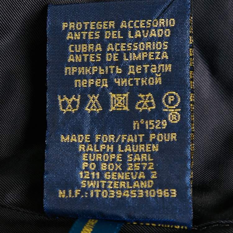 Pre Owned Polo Ralph Lauren Green/Blue Checks Wool Jacket M