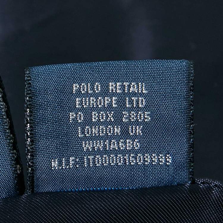 Pre Owned Ralph Lauren Navy Blue Wool Felt Rowing Club Blazer M