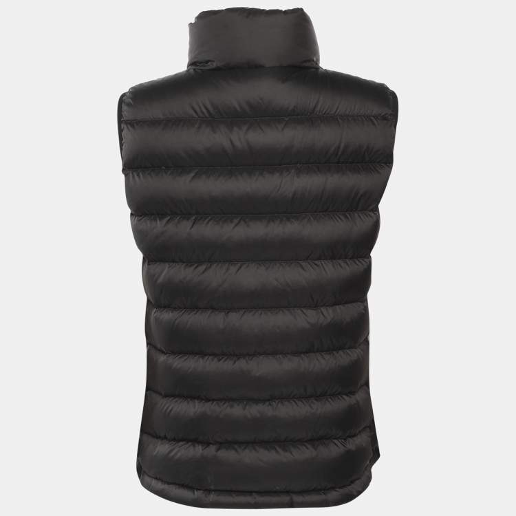 Pre Owned Polo Ralph Lauren Black Nylon Colden Packable Down Gilet Vest