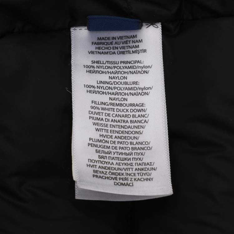 Pre Owned Polo Ralph Lauren Black Nylon Colden Packable Down Gilet Vest