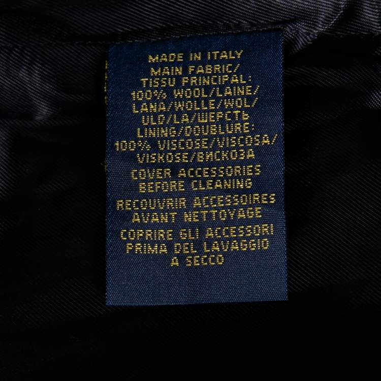 Pre Owned Polo Ralph Lauren Navy Blue Wool Greenwich Blazer M