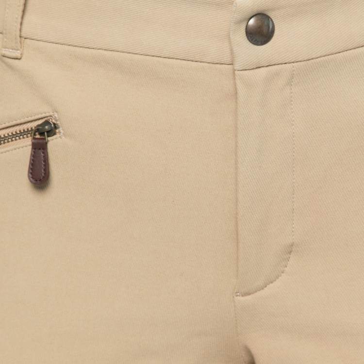 Pre Owned Polo Ralph Lauren Beige Cotton Trouser L
