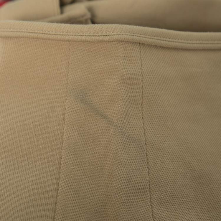 Pre Owned Polo Ralph Lauren Beige Cotton Trouser L