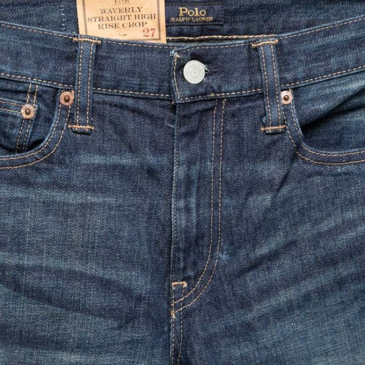 Pre Owned Polo Ralph Lauren Navy Blue Denim Jeans S
