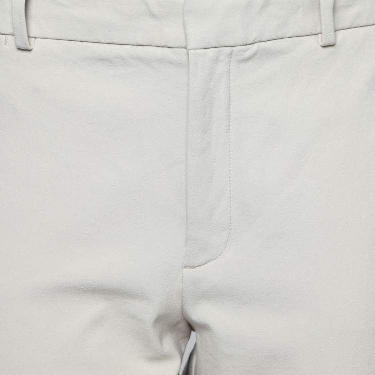 Pre Owned Polo Ralph Lauren Grey Cotton Tailored Trousers L 