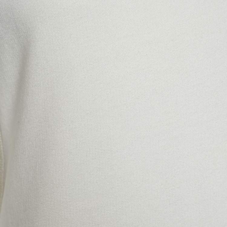 مملوكة مسبقًا Polo Ralph Lauren Off White Cotton Long Sleeve Sweatshirt M