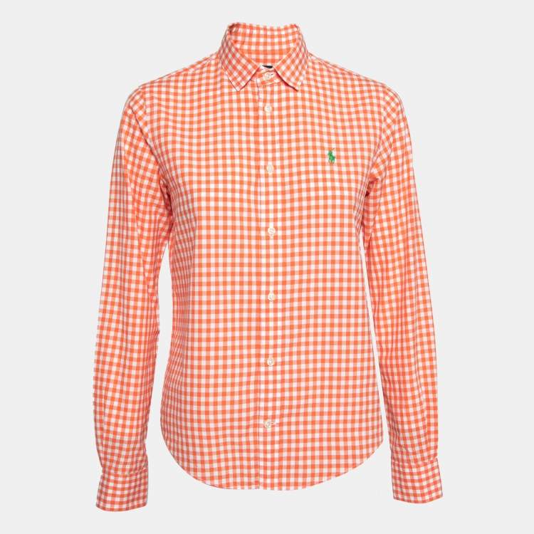 Louis Vuitton] Louis Vuitton Polo shirt Cotton Orange Ladies Polo