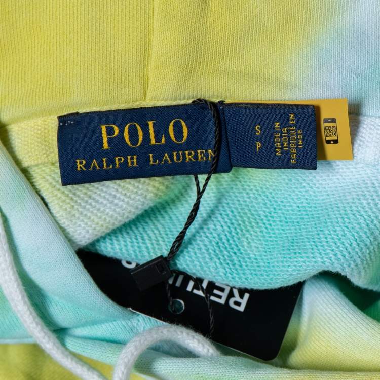 Pre Owned Polo Ralph Lauren Multicolor Tie-Dye Printed Cotton Hoodie S
